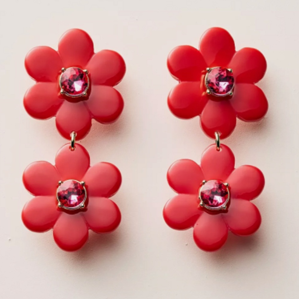 Floral Linear Earrings - kate spade new york x Target Red Limited Edition
